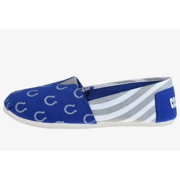 FOCO NFL‎ Football Women's Indianapolis Colts Canvas Slip On Shoe New with Tags - Picture 2 of 4